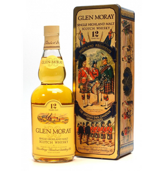 Glen Moray 12 Years Old Queens own Cameron Highlanders Single Malt Whisky 70cl